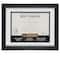 Black 8.5" x 11" Document Frame with Mat by Studio Décor®